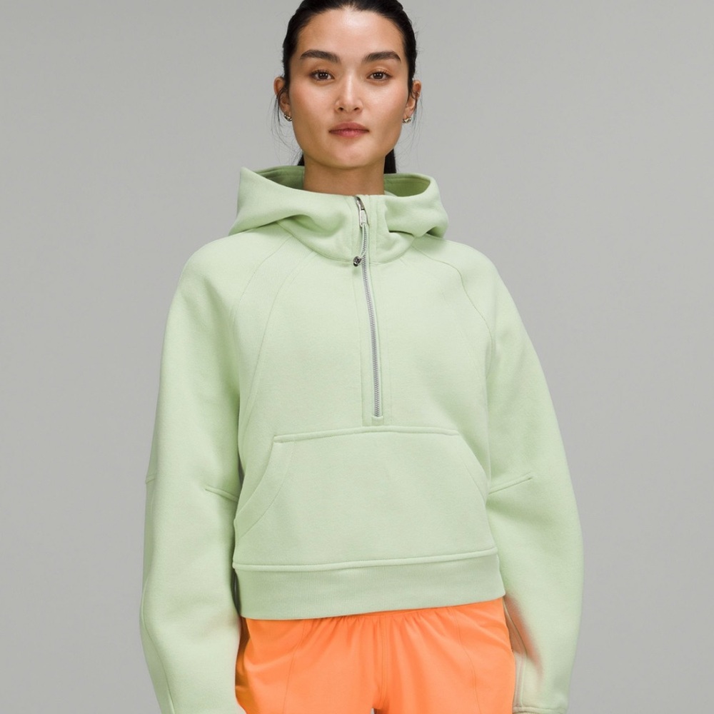 Lululemon Scuba Oversized Half-Zip Hoodie M/L in Creamy Mint
